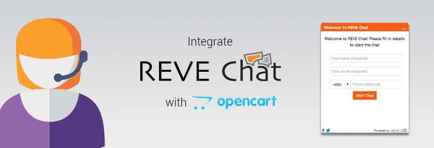 Integrate REVE Chat with your OpenCart e-Commerce website