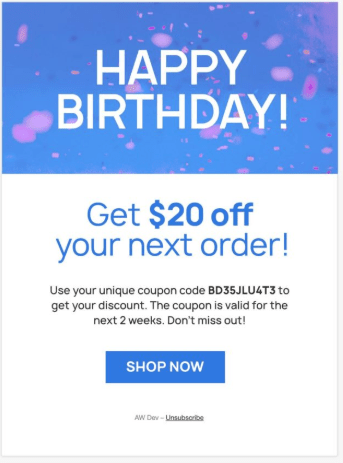 Greeting customers on special days - Welcome messages for customers