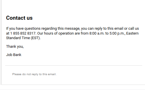 Auto reply email message