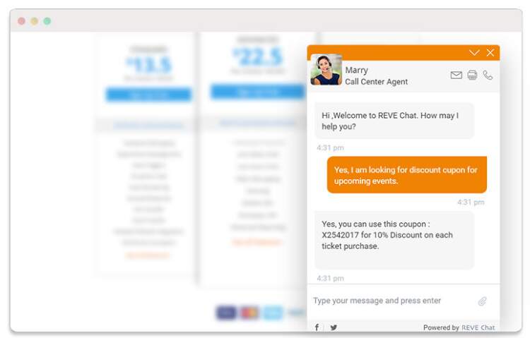 live chat scripts - promotions and discounts