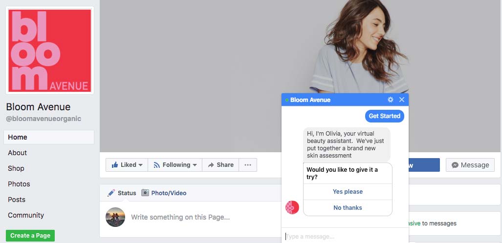 Olivia chatbot for product recommendation